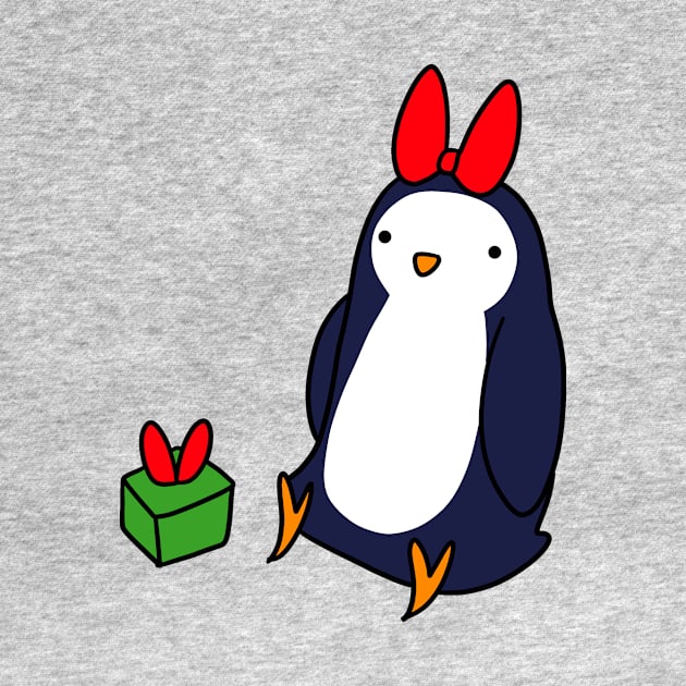 Christmas Gift Penguin by saradaboru